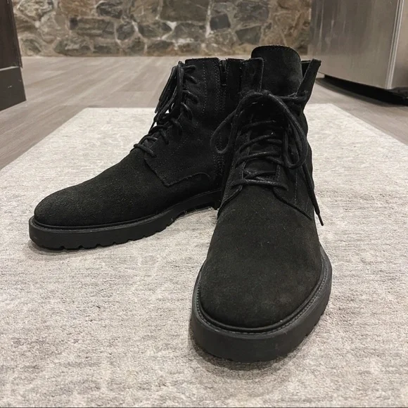Zara | Shoes | Suede Leather Laced Up Boots | Poshmark
